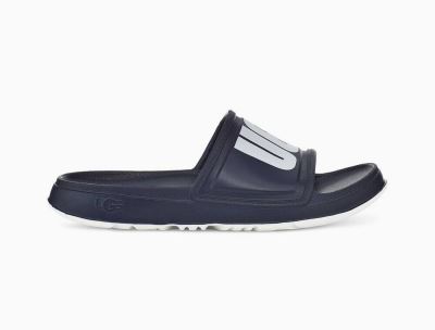 UGG Wilcox Mens Slides Dark Blue - AU 190XJ